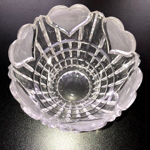 NEW LISTING! 1986 Vintage FTDA Lead Crystal Heart Vase Candy Dish
